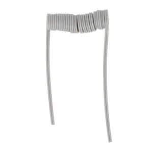 Coiled spiral 2-hole tooth 3-way triple syringe hose