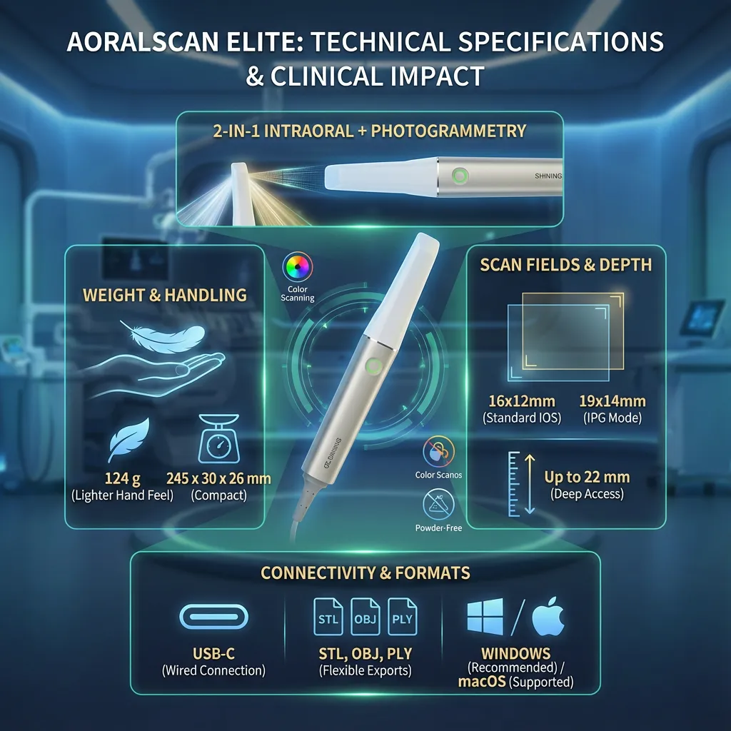 Technical Specifications of Aoralscan Elite