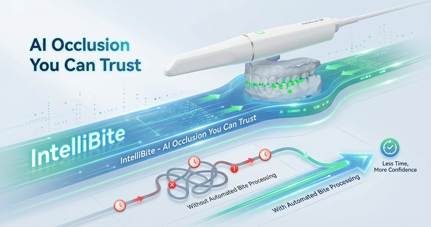 AI Occlusion You Can Trust (IntelliBite) for SHINING3D Aoralscan elf Intraoral Scanner