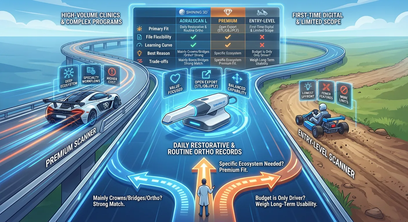 Aoralscan L vs Other Intraoral Scanners