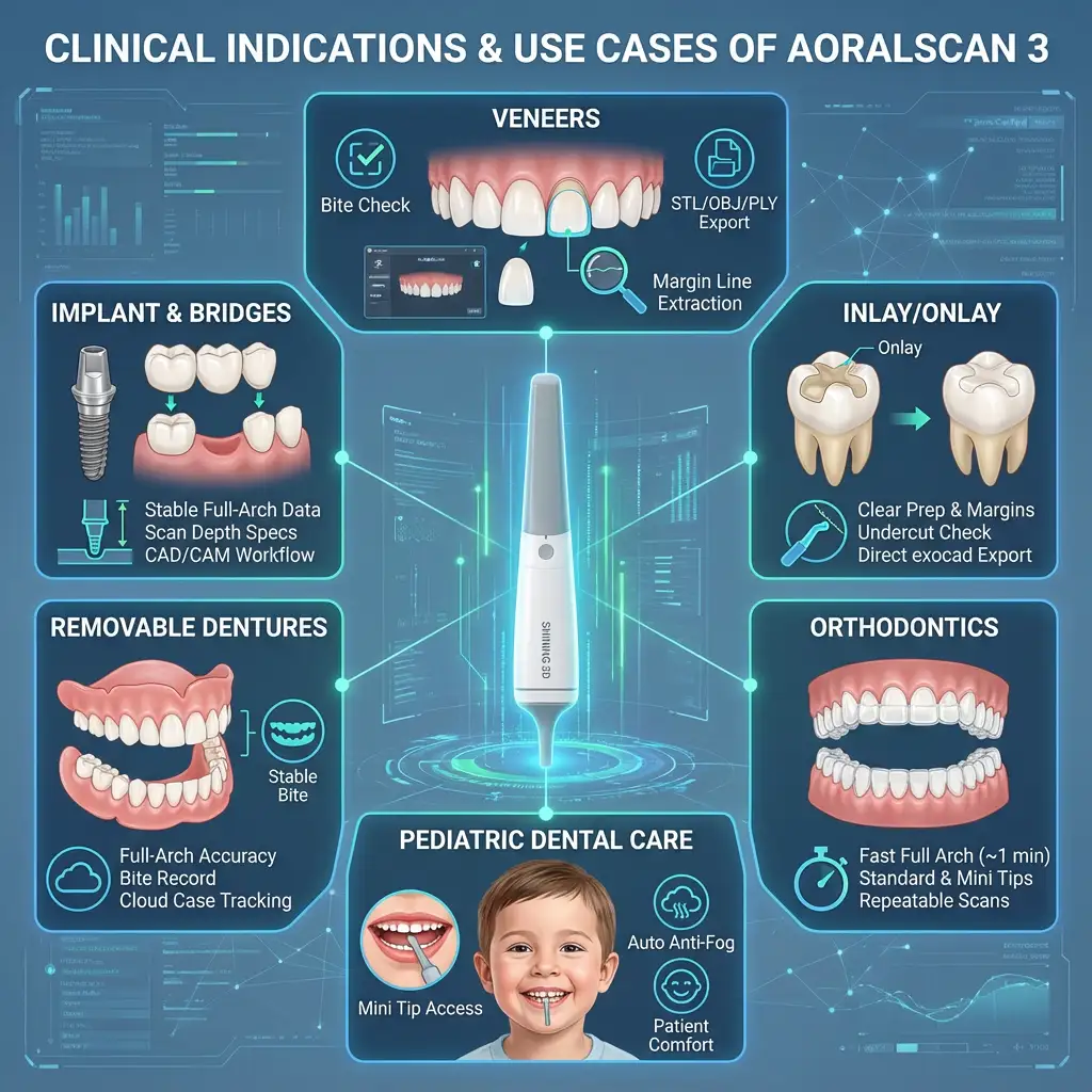 Clinical Indications & Use Cases of Aoralscan 3
