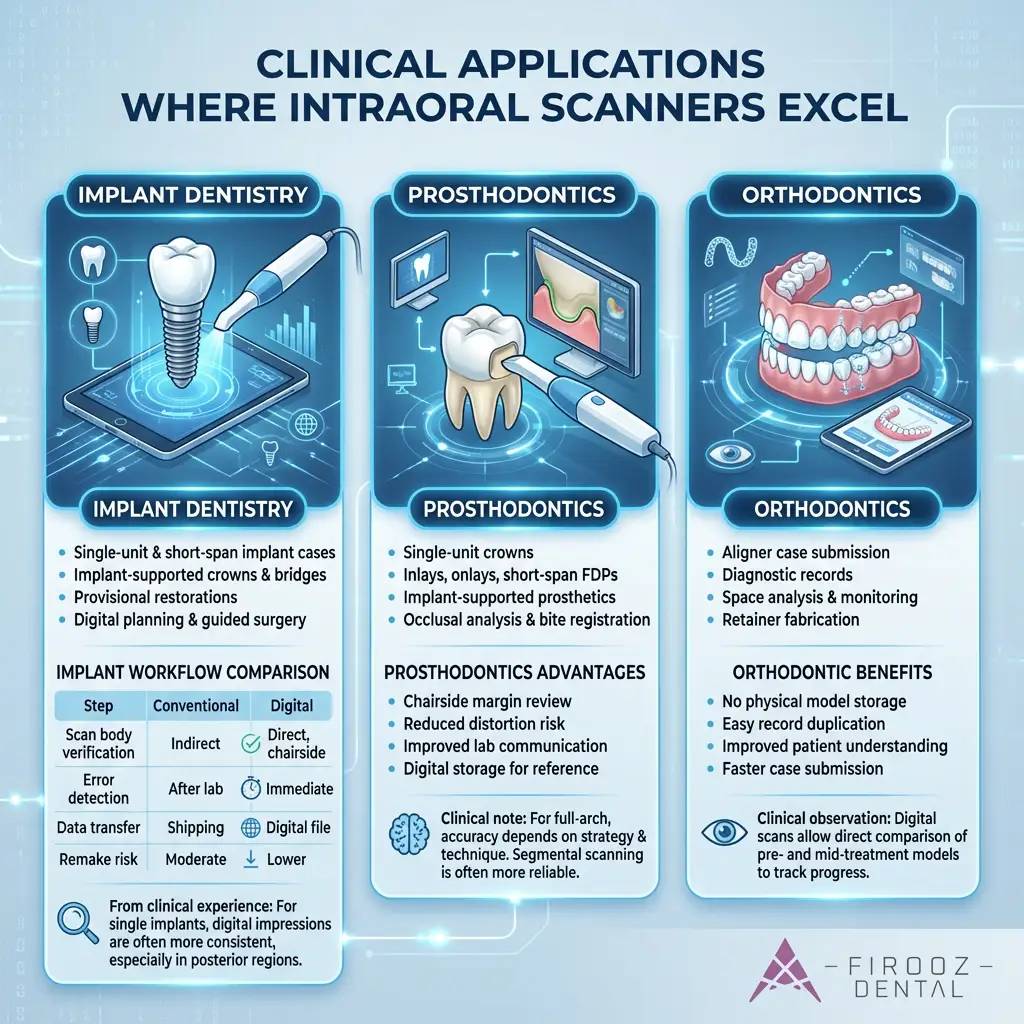 Clinical Applications of Intraoral Scanners