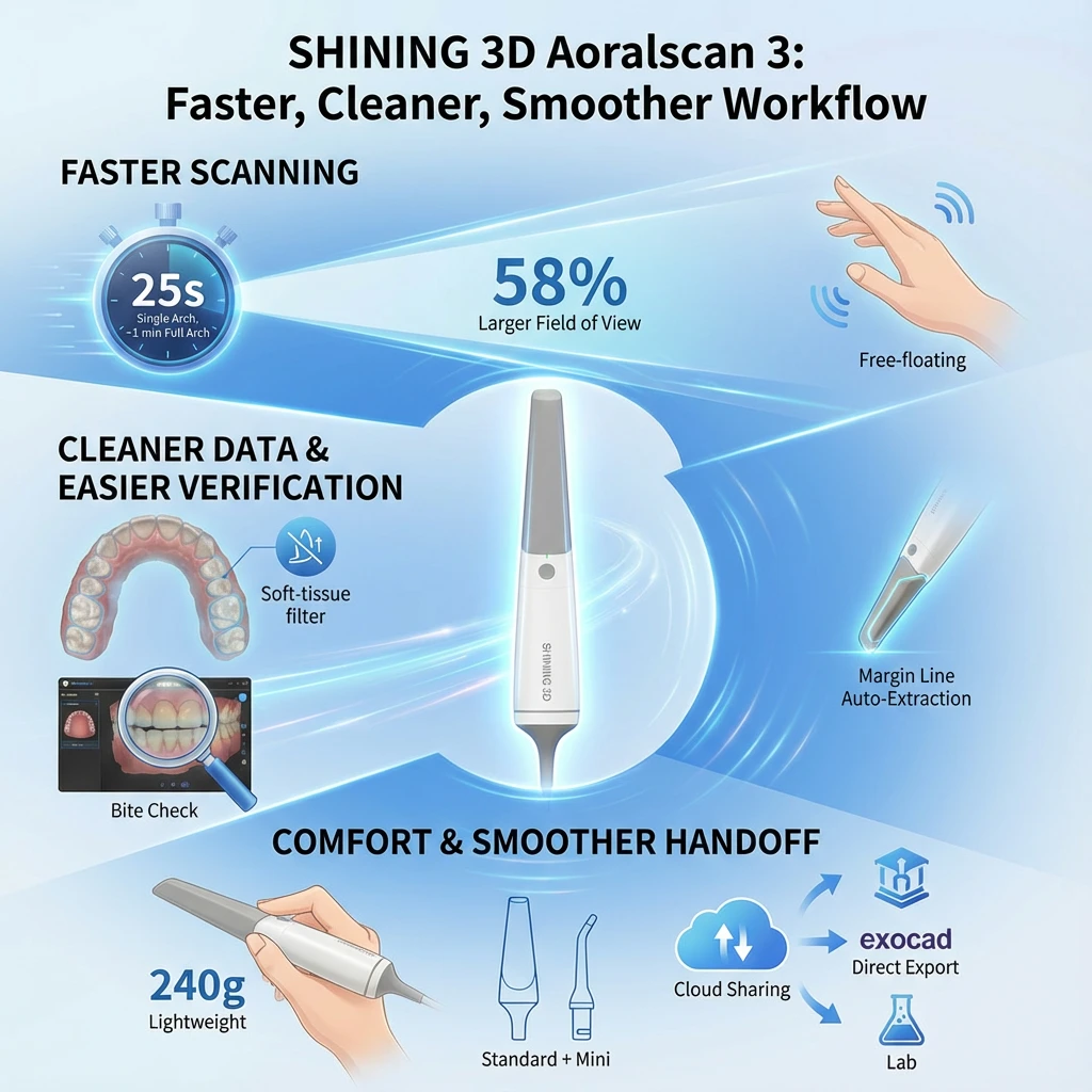 SHINING3D Aoralscan 3 Intraoral Scanner