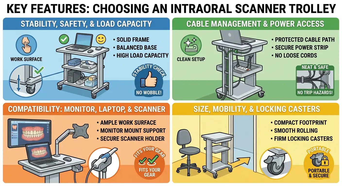 Choosing a Trolley for an Intraoral Scanner