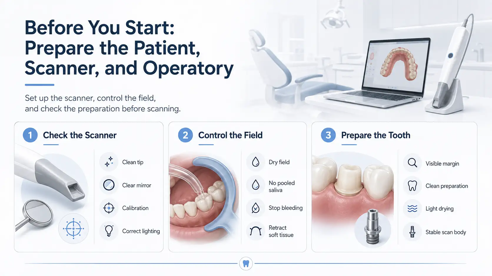 before using an Intraoral Scanner