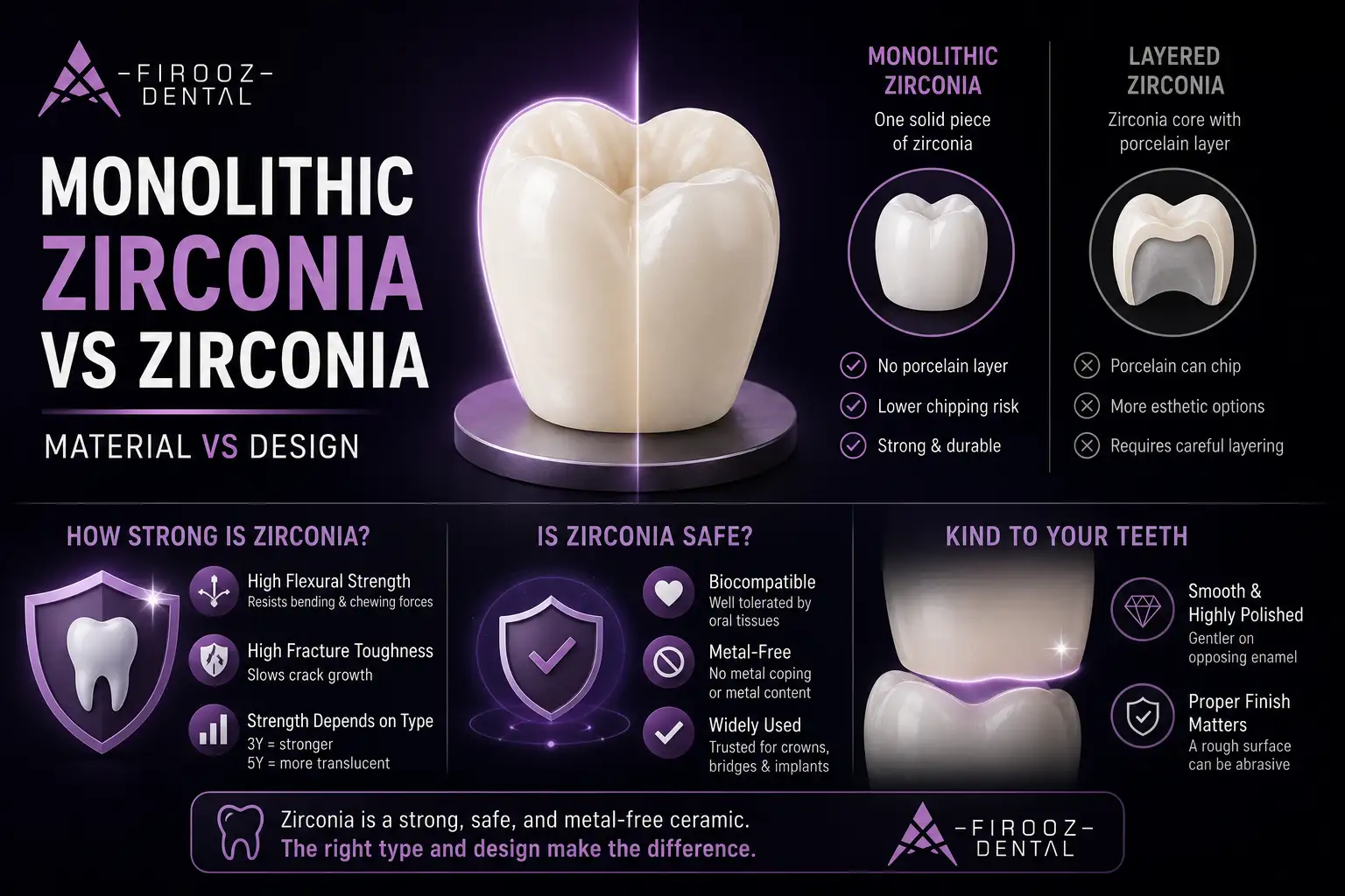 Monolithic Zirconia vs Zirconia